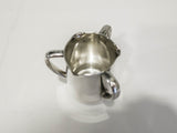 Vintage Silver Soldered Creamer Pitcher 1959 Hotel Military RR Silver