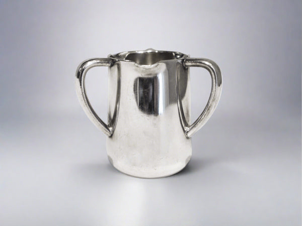 Vintage Silver Soldered Creamer Pitcher 1959 Hotel Military RR Silver