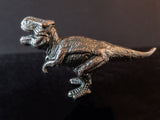 Vintage Bronze Tone T-Rex Dinosaur Statue Figure 9" Long