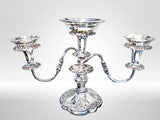 large silverplate epergne by Sheffield Silver o