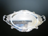 Christopher Wren Silver Plate Serving Tray By Wallace