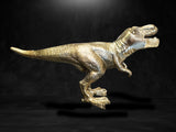 Vintage Brass Dinosaur T-Rex Statue Figure 11" Long