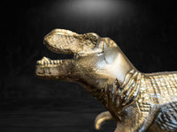 Vintage Brass Dinosaur T-Rex Statue Figure 11" Long