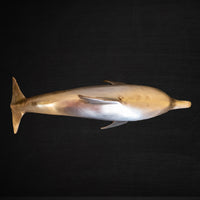 Vintage Brass Dolphin Fish Sculpture Statue 10"