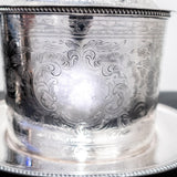 Antique Silverplate English Biscuit Box Circa 1890s