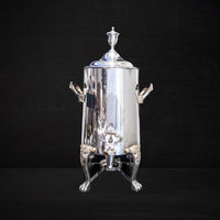 Large Vintage Silver Plate Coffee Urn 75 Cups Hot Water Dispenser Tea Urn