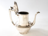 Antique Silver Soldered Teapot 1920 FCC Railroad Hotel Restaurant Club