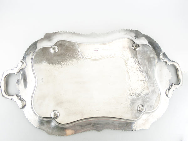 Antique XL Silver Plate Serving Tray Barbour Silver Co Circa 1890s ...