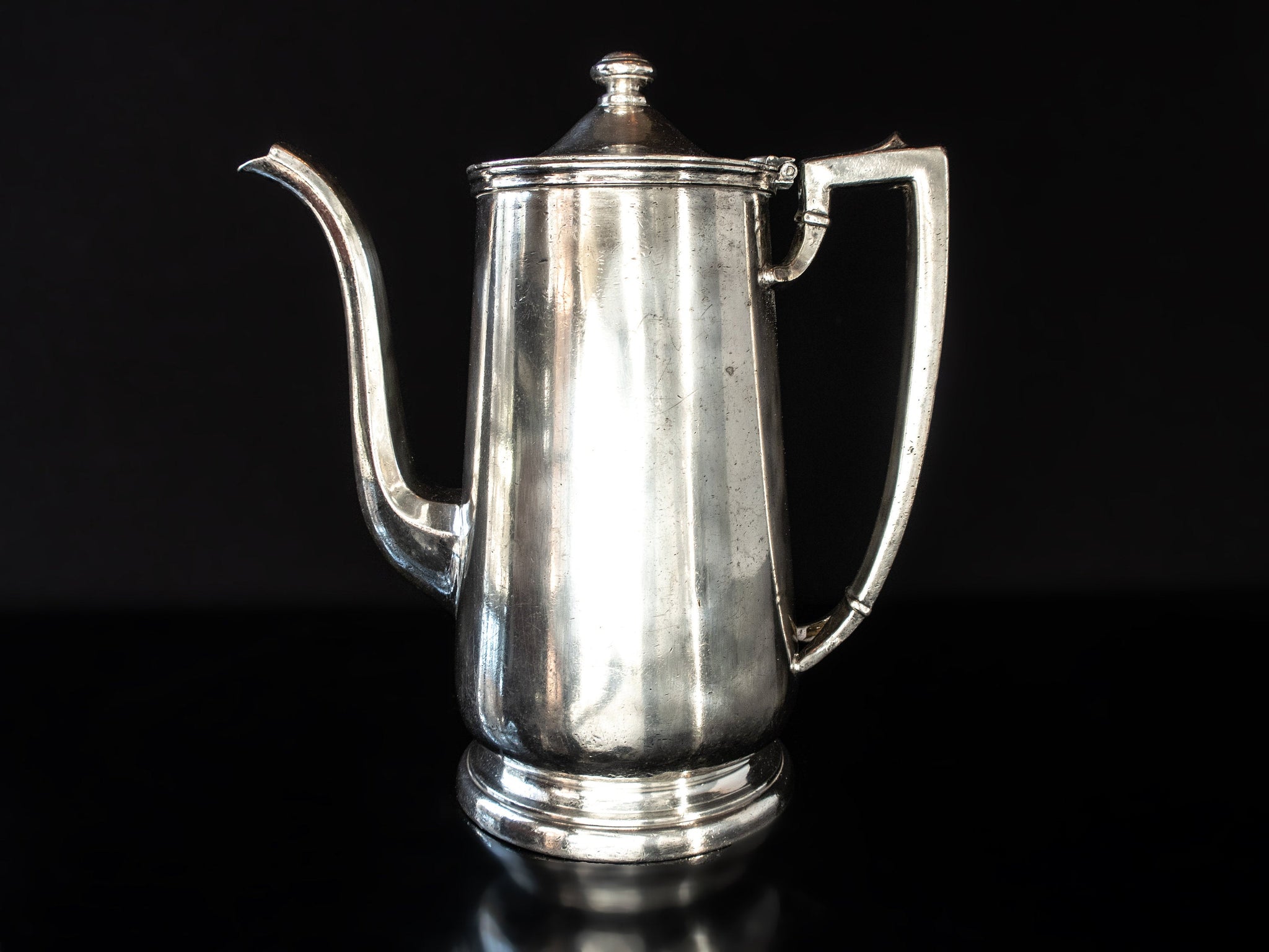 Vintage Hotel Silver Soldered Teapot Large 48 oz 1952 – InventifDesigns