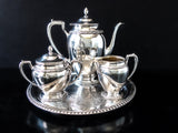 Vintage Silverplate Tea Set St. Regis With Bonus Tray Tea and Coffee Sets