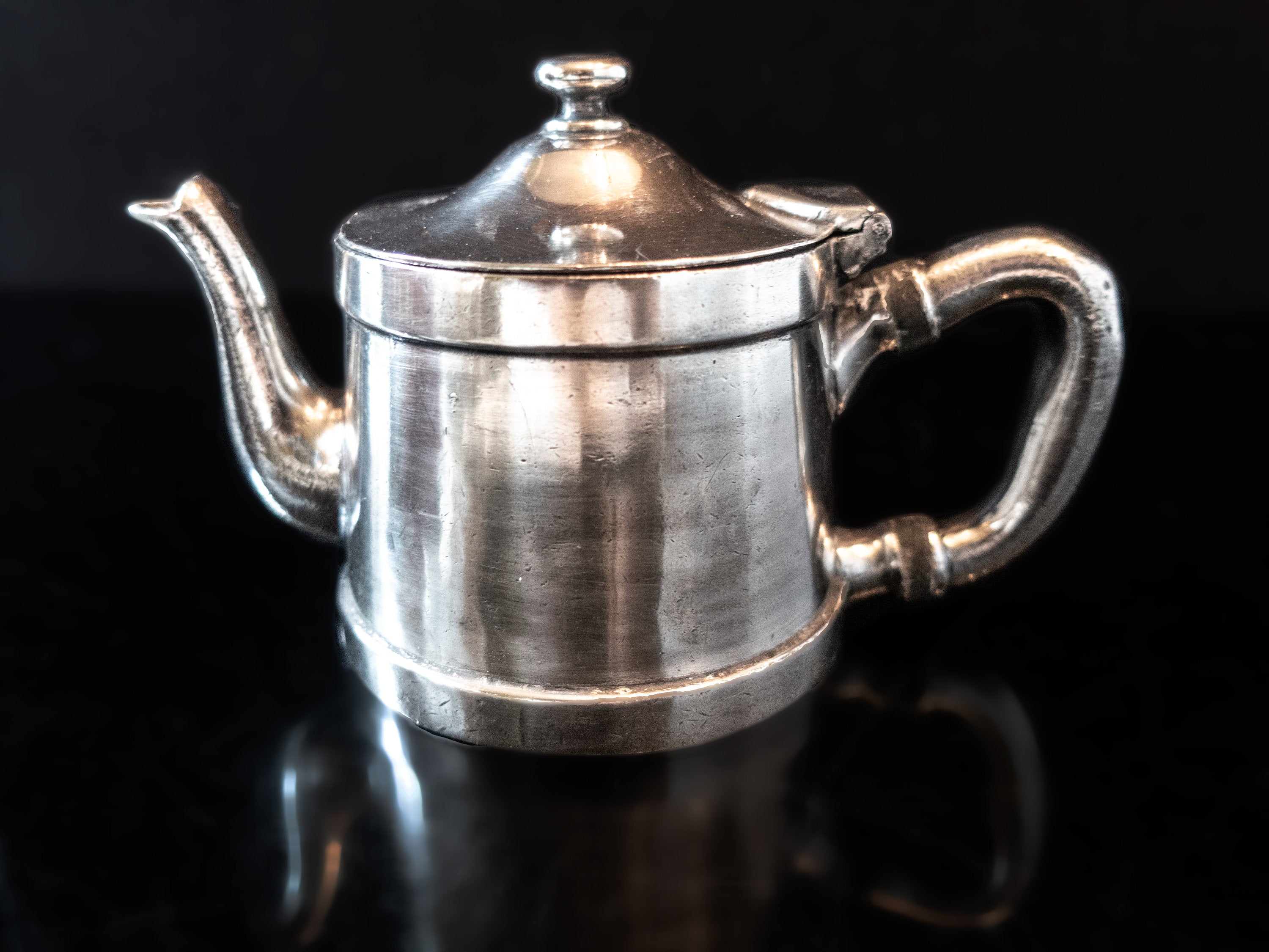 Nickel Plate Vintage Tea Pot