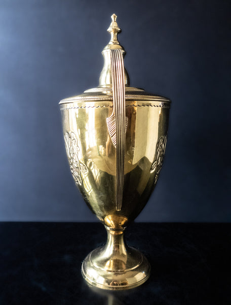 XL Vintage Brass Trophy Style Urn Loving Cup – InventifDesigns
