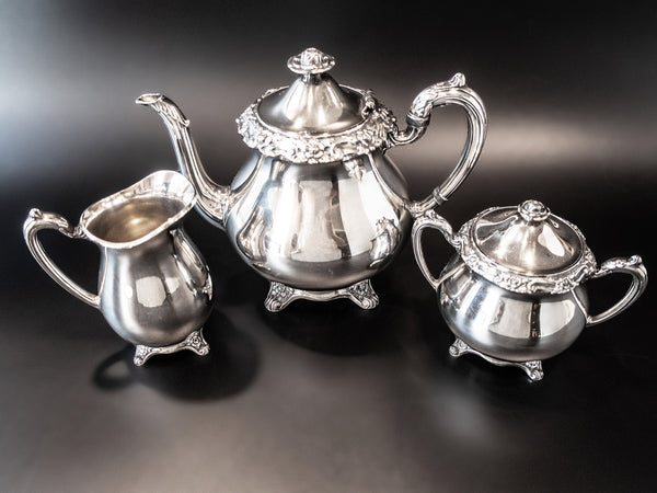 Lal Elegance Coronet Patterned Coffee Set for 6 People Silver 118 ml (4 oz)