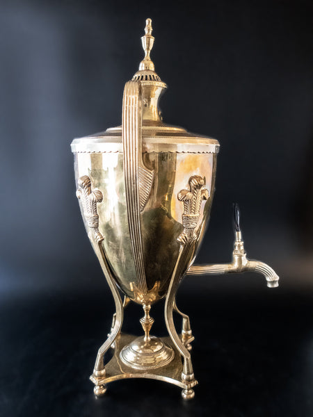 Vintage Mottahedeh Brass Coffee Urn Tea Water Dispenser Art Deco Style, InventifDesigns