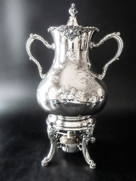 Antique Silver Plate Coffee Urn Hot Tea Dispenser Samovar – InventifDesigns