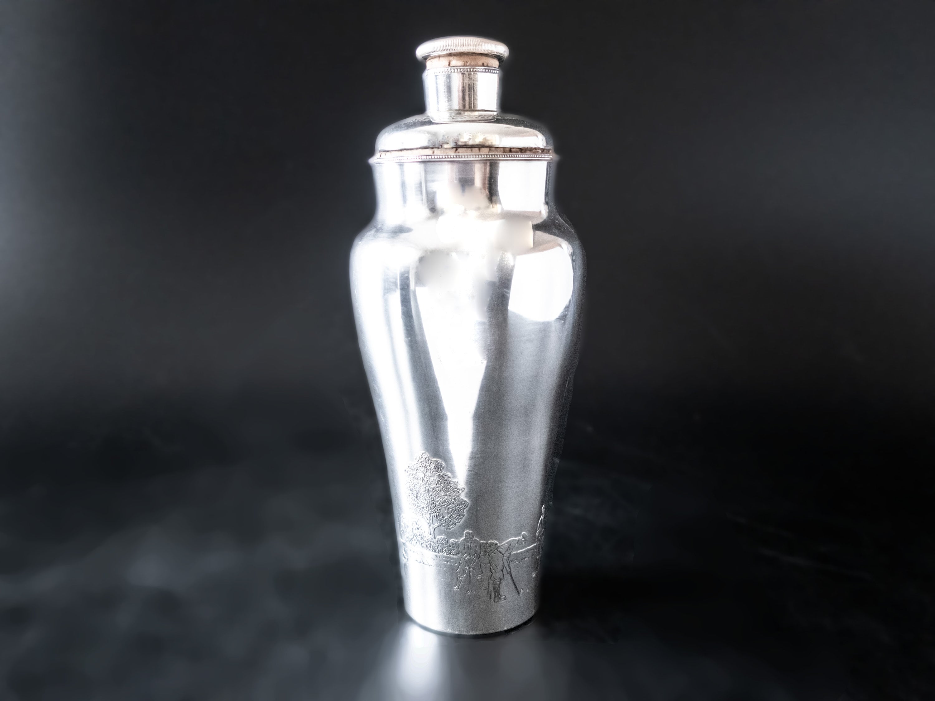 Vintage shops Silver Plate Cocktail Shaker Beverage Dispenser Meriden Silver Co